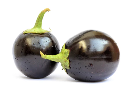Eggplant black round